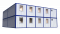 Модульное здание штаб строительства с туалетами в 2 этажа Модель: ВМ-М06